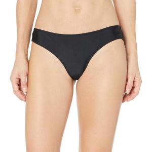 Volcom Womens Cheekini Bikini Bottom – Low-Rise Cheeky Swim Bottom Made with Recycled Fabric(Black Cheeki)