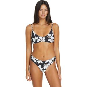 Volcom Womens Cheekini Bikini Bottom – Low-Rise Cheeky Swim Bottom Made with Recycled Fabric(Midnight Lily)