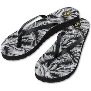 Volcom Women’s Color Me Spring Flip Flop Sandal(Black White)