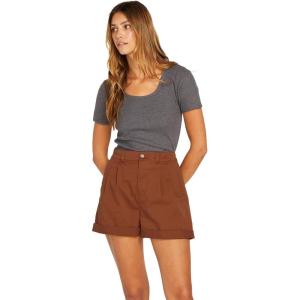 Volcom Women’s Frochickie Trouser Short(Dark Clay)