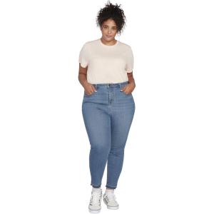 Volcom Womens Liberator High Rise Denim Jean Pants(Camper Blue)