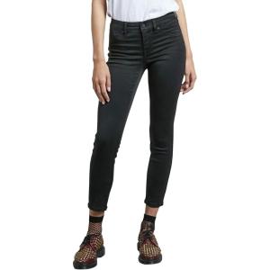 Volcom Women’s Liberator Legging Fit Denim Jean Pants (Regular & Plus Size)(Black Out)