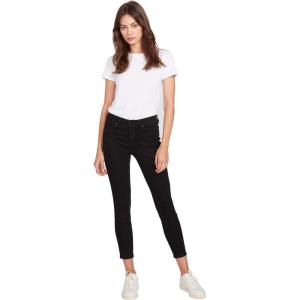 Volcom Women’s Liberator Legging Fit Denim Jean Pants (Regular & Plus Size)(Premium Wash Black)