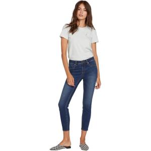 Volcom Women’s Liberator Legging Fit Denim Jean Pants (Regular & Plus Size)(Sandy Indigo)