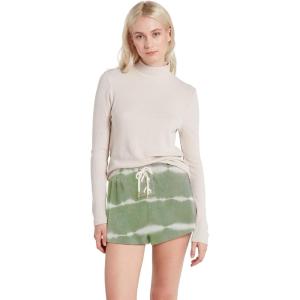 Volcom Women’s Lived In Lounge Fleece Sweat Shorts (Regular & Plus Size)(Light Army)