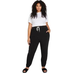 Volcom Women’s Lived In Lounge Fleece Sweatpants (Regular & Plus Size)(Black)