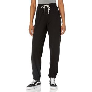 Volcom Women’s Lived In Lounge Fleece Sweatpants (Regular & Plus Size)(Black White 1)