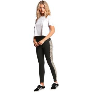 Volcom Women’s Lived In Lounge Legging Pants (Regular & Plus Size)(Animal Black)