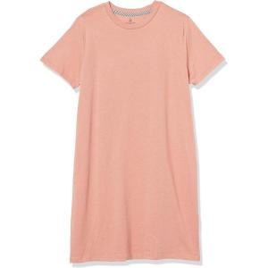 Volcom Women’s One Size Truly Stoked Short Sleeve Tee Dress(Light Mauve)