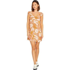 Volcom Womens Only Good Daze Cap Sleeveed Cami Dress(Hazelnut)