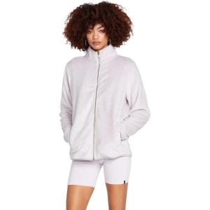 Volcom Women’s Pheelin Phuzzy Sherpa Crew Zip Fleece Sweatshirt(Lavender)