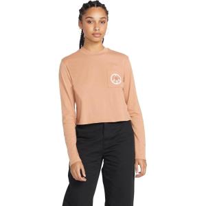 Volcom Womens Pocket Dial Long Sleeve Tee(Clay)