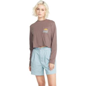 Volcom Womens Pocket Dial Long Sleeve Tee(Slate Grey)