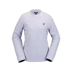 Volcom Women’s Polar Fleece Crew Snowboard Sweatshirt(Lilac Ash S4)