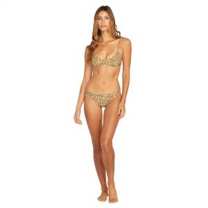 Volcom Women’s Simply Seamless Hipster Swimsuit Bikini Bottom (Regular & Plus Sizes)(Animal Print)