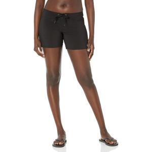 Volcom Women’s Simply Solid 5-Inch Swim Surf Boardshort(Black White)