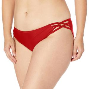 Volcom Women’s Simply Solid Full Bikini Bottom (Regular & Plus Size)(True Red)