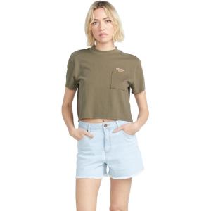 Volcom Womens Stone Step High Rise Denim Short(Cruzer Blue)