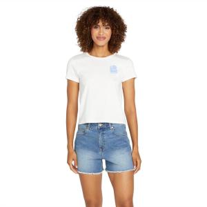 Volcom Womens Stone Step High Rise Denim Short(Jasper Blue)
