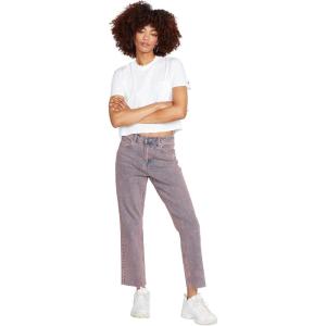 Volcom Women’s Stoned High Rise Straight Leg Jean(Coral Haze)