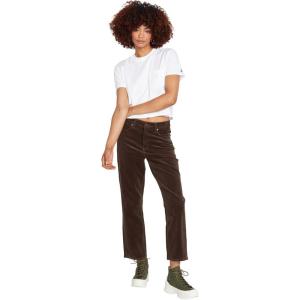 Volcom Women’s Stoned High Rise Straight Leg Jean(Espresso)