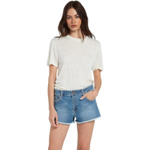 Volcom Womens Stoney Stretch Cut Off Denim Short(Jasper Blue)