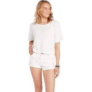 Volcom Womens Stoney Stretch Cut Off Denim Short(Star White)