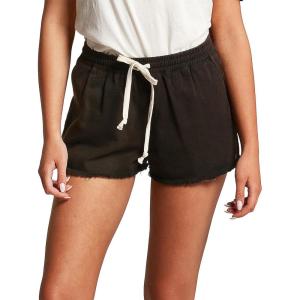 Volcom Womens Strutin Stone Elastic Waist Short(Black 1)