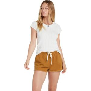 Volcom Womens Strutin Stone Elastic Waist Short(Bronze)