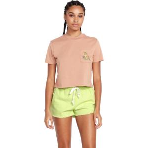 Volcom Womens Strutin Stone Elastic Waist Short(Island Green)