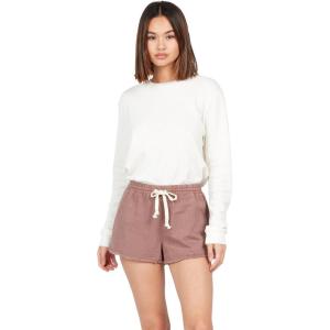 Volcom Womens Strutin Stone Elastic Waist Short(Raisin)