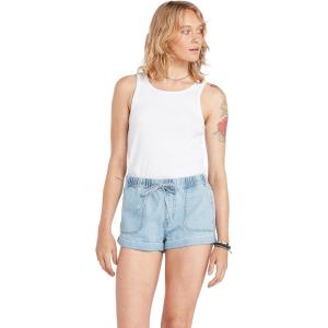Volcom Women’s Sunday Strut Elastic Waist Short(Pale Blue)