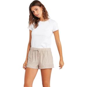 Volcom Women’s Sunday Strut Elastic Waist Short(Vintage Brown)