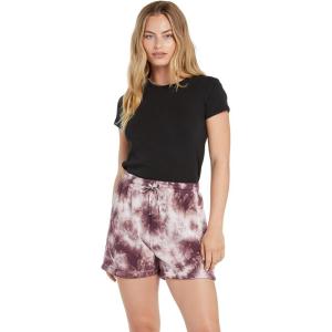 Volcom Women’s Truly Stoked Elastic Waist Fleece Short(Multi)