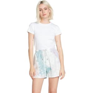 Volcom Women’s Truly Stoked Elastic Waist Fleece Sweat Short(Stone Blue)