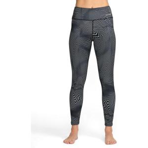 Volcom Womens V-Science Thermal Base Layer Legging – Quick Dry High-Waisted Fit(Black White)