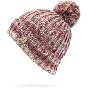 Volcom Womens V.co Lyra Snowboard Ski Beanie(Burgundy S5)