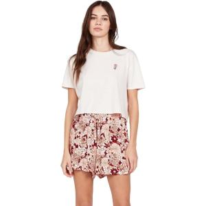 Volcom Women’s Volcay Day Loose Fit Elastic Waist Short(Dark Clay)