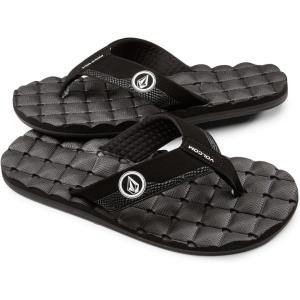 Volcom Youth Recliner Sandal (Little Kid/Big Kid)(Black/White)