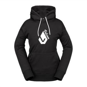 Volcom womens Core Hydro Crew Snowboard Ski Riding Fleece(Black S4)