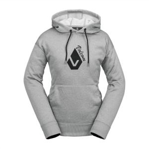 Volcom womens Core Hydro Crew Snowboard Ski Riding Fleece(Heather Grey S4)