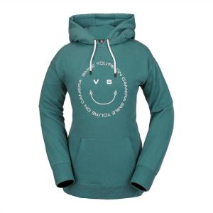 Volcom womens Costus Pollover Baselayer Hooded Fleece Snow Sweatshirt(Balsam S4)