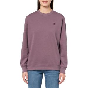 Volcom womens Essential Crew Fleece Snowboard Winter Sweatshirt(Dusty Lavender S5)