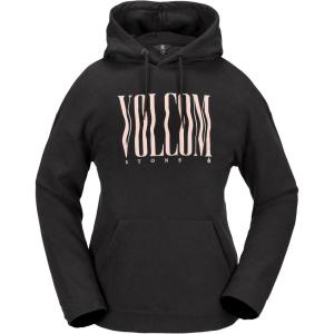 Volcom womens Essential Hooded Snowboard Riding Fleece Hoodie(Black)
