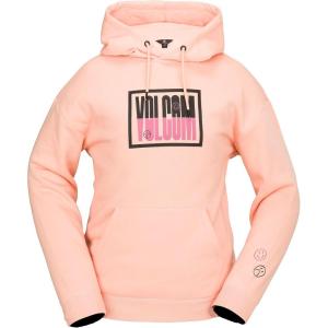 Volcom womens Essential Hooded Snowboard Riding Fleece Hoodie(Coral Haze S5)