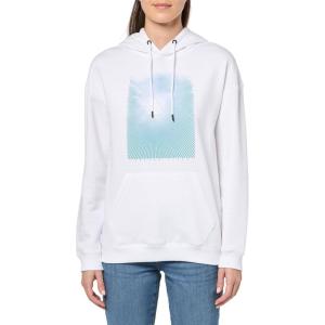 Volcom womens Essential Hooded Snowboard Riding Fleece Hoodie(White S5)