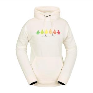 Volcom womens Melancon Hoodie Snowboard Ski Fleece(Moonbeam S4)