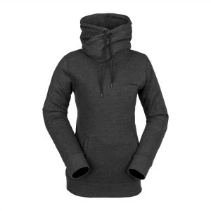 Volcom womens Tower Hooded Fleece Sweatshirt(Black S4)