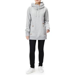 Volcom womens Tower Hooded Fleece Sweatshirt(Heather Grey S3)
