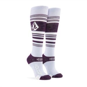 Volcom womens Tundra Tech Light Weight Snowboard Sock(Lilac Ash S4)